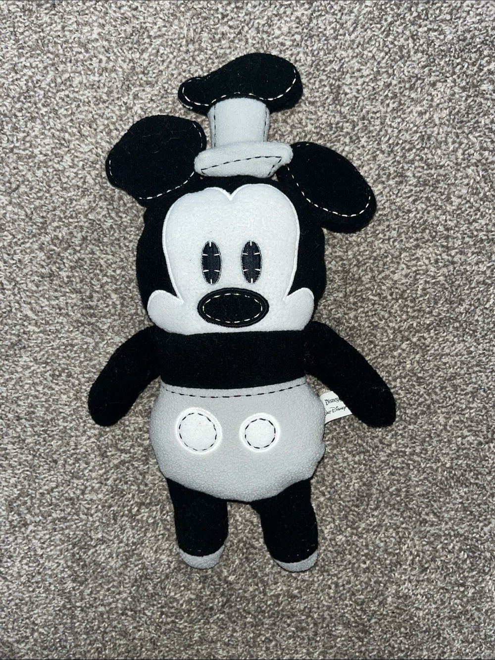 Disney Pook-A-Looz Steamboat Willie Mickey Mouse Plush Stuffed Animal Vintage